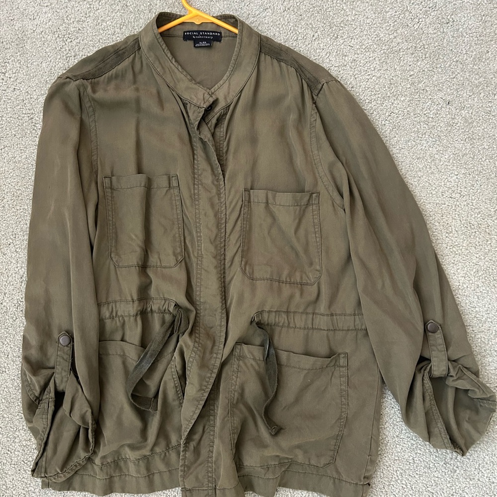Social Standard by Sanctuary Women’s Green Utility Jacket